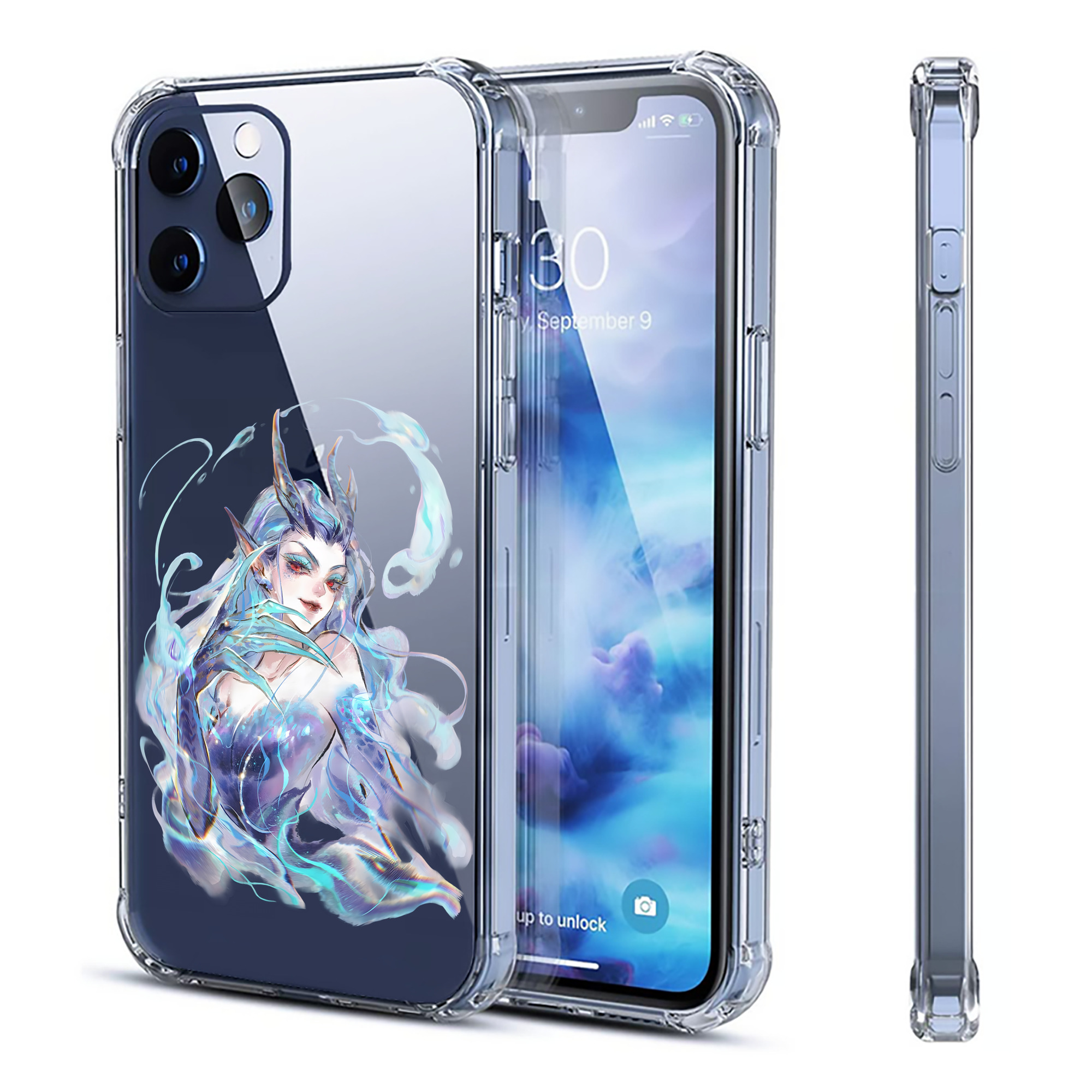 （画像用） Ne Zha 2 ナタ 魔童の大暴れ 【iPhone 12シリーズ対応】透明スマホケース（クリアソフトケース）